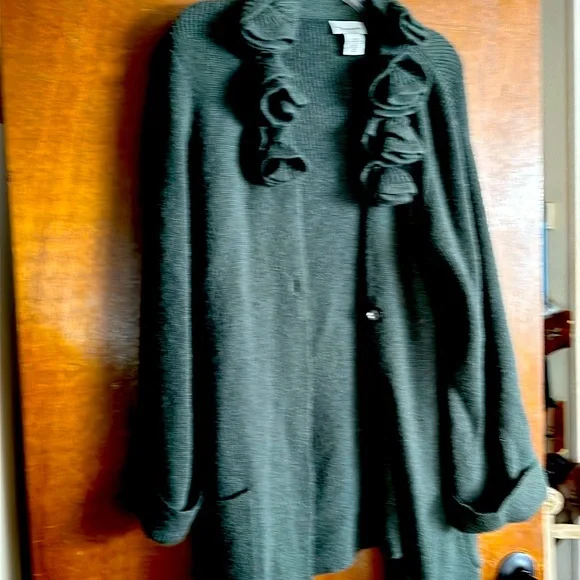 Soft surroundings X-Large green sweater - Picture 1 of 16